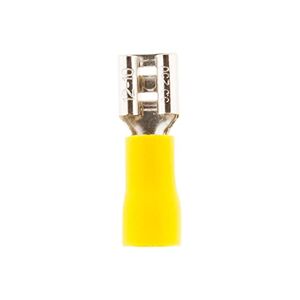 Zenitech 10 cosses jaunes clips femelles 6,3 mm - Publicité