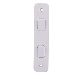 Schneider Electric GGBL1022A Lisse Lot de 10 interrupteurs à plaque d'architrave 2 voies 10 AX Blanc - Publicité