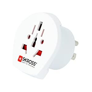 SKROSS 1.500221-E   Monde aux USA   Adaptateur de Voyage avec Prise Standard Américaine et Prise Universelle Tension et Puissance : 100V – 1500W / 250V – 3750W Protection Anti Choc Electrique - Publicité