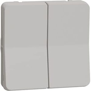 Schneider Electric Mureva Styl Double va et Vient composable IP55 IK08 Blanc MUR39022 - Publicité