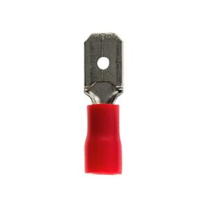 Zenitech 10 cosses rouge languettes mâles 6,3 mm - Publicité