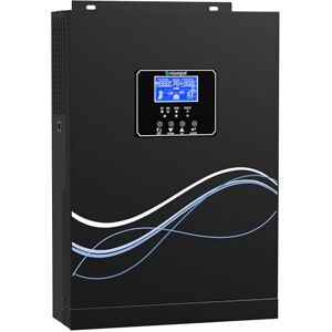 novopal ® 3500W Hybrid Onduleur 24V DC vers 220V/230V AC Off Grid Pur Sinus Solar Convertisseur avec 100A MPPT régulateur de Charge PV Maximum 500V DC Travail avec 24V Plomb - Publicité