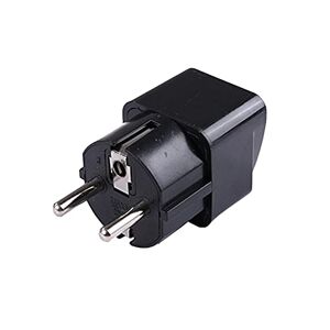 BOROCO Adaptateur de voyage Europe Adaptateur de prise universel AC 250V 10A Prise UE Alimentation universelle RU ES Conversion des États-Unis Prise de convertisseur de prise de courant Europe(Noir) - Publicité