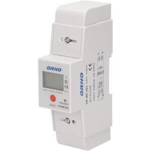 Orno WE-503 Compteur Electrique Monophasé 80A Indicateur Supplémentaire Sortie d'Impulsion RESET 2 Modules pour DIN TH-35mm - Publicité