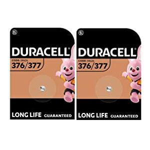 Duracell 2 x  376/377 SR626 SR626SW avec oxyde d'argent (2 ampoules de 1 batterie) 2 piles - Publicité