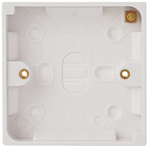 Merriway Bulk Hardware TM BH02625 Boîtier de surface d'interrupteur moulé, Blanc - Publicité