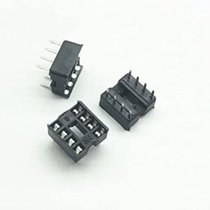 TYSQXQ Lot de 50 adaptateurs à souder de type IC connecteur à puce 2,54 mm DIP-8 IC - Publicité