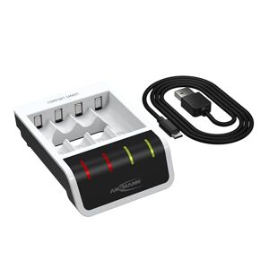 Ansmann Chargeur de piles Comfort Smart « Perfect 7 » (1 pièce) – Chargeur intelligent pour 1 à 4 accumulateurs NiMH AA/AAA – Appareil pour recharge automatique de piles HR6 et HR03 - Publicité