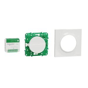 Schneider Electric Kit Odace SFSP actionneur micro + Interrupteur + plaque style blanc S520192K - Publicité
