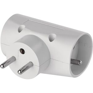 EMOS adaptateur 3 prises: 2x Type E (Française) +1x Euro prise, triplite multiprise, blanc, 16 A / 3680 W - Publicité