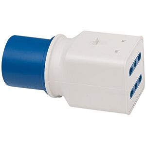 Brennenstuhl 1081561 Adaptateur CEE 3 pôles 16 A/230 V, prise CEE, 2 prises italiennes 10 A/16 A (IP 44) - Publicité