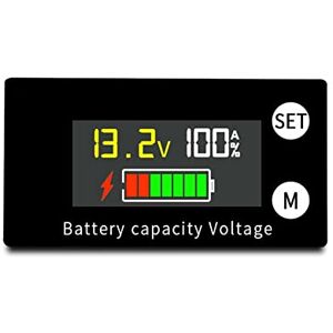 FUWIND Indicateur de Capacité de Batterie Voiture Voltmètre DC 8V-100V Plomb Acide Lithium LiFePO4 Écran Couleur - Publicité