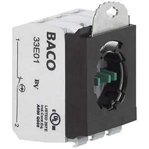 Baco 333E02 Élément de contact avec adaptateur de fixation 2 NF (R) à rappel 600 V 1 pc(s) - Publicité