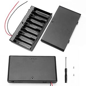 VooGenzek 2 Pièces 12V AA Support de Batterie en Plastique Boîte de Stockage de Batterie, avec Interrupteur Marche/Arrêt + Fils Conducteurs - Publicité