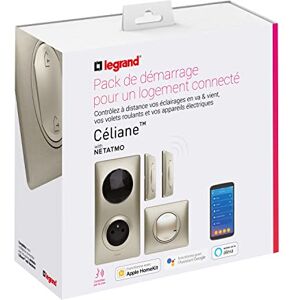 Legrand Interrupteur mural Pack de démarrage Céliane with Netatmo Titane - Publicité