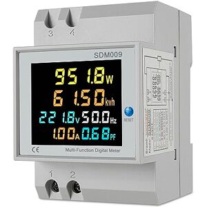 Compteur d'électricité numérique 220V 5 (80) A monophasé 2 fils 2P compteur  électrique numérique Electricit