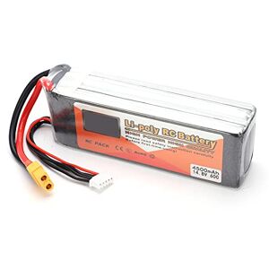 VGEBY Batterie Lipo, 14.8V 4500mAh Batterie Lipo avec Prise XT60 4S 60C Batterie Lipo RC Accessoires d'aéromodélisme - Publicité