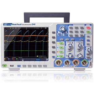 PeakTech 1341 Oscilloscope mémoire 4 canaux 100 MHz Max. 1 GS/s avec USB, interface LAN et écran couleur TFT haute résolution de 8", profondeur de mémoire 40 millions de points, mode FFT & XY, DSO - Publicité