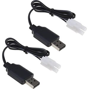 VGOL 2pcs L6.2-2P Câble de Chargeur d'alimentation USB Adaptateur de Batterie Charge 7.2V Ni-MH Ni-CD Remplacement pour Voiture RC Télécommande - Publicité