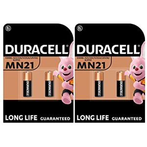 Duracell 4 x  MN21 A23 23 A (2 ampoules de 2 batteries) 4 piles - Publicité