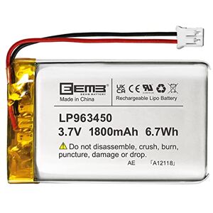 EEMB Batterie Lithium polymère 3,7V 1800mAh 963450 Batterie Rechargeable lipo avec connecteur JST avec VXI Blue Parrott vérifier la polarité de l'équipement et du connecteur Avant l'achat - Publicité