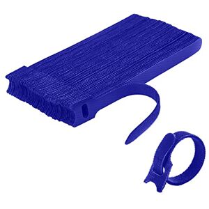 JeoPoom Attache Cable[50 Pcs], Sangles Sangles Câble, Réutilisables Serre Cable, Organisateur Rangement Cable, pour Attacher Les Câbles, Gaines, Fils PC, Fils Électriques etc(Bleu) - Publicité