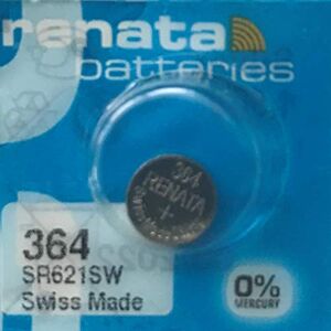 Renata 1 x Batterie Montre  poignet Fabriqué en Suisse Sans Piles oxyde d'argent 0% Mercure  Pile bouton 1,55 V piles longue durée - Publicité