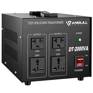 Anbull Convertisseur de Tension DT- 2000 VA Transformateur toroïdal, 110V⇄230V, convertisseur élévateur/abaisseur - Publicité