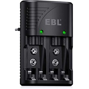 EBL 8pcs Piles Rechargeables AA 1,5V Puissants, avec Chargeur de