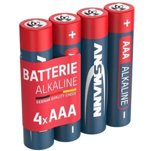 Ansmann batterie LR03 longlife alcaline  Rouge pile alcaline AAA Micro (4-pack) - Publicité