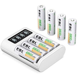 EBL Chargeur de Piles Universel, Chargeur de Piles 12+2 Slots 9036