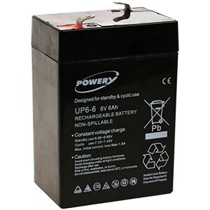 akku-net Powery Batterie au Plomb-Gel pour fauteuils roulants électriques 6V 6Ah (remplace également 4Ah, 4,5Ah), 6V, Lead-Acid [ Batterie au Plomb ] - Publicité