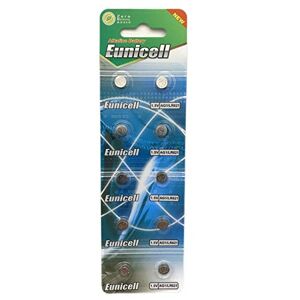 Eunicell 10 x AG1 Alkaline Button Cell Batteries G1 LR60 LR621 SR621W 364 Type - Publicité
