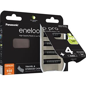 Panasonic Eneloop Pro HR03 + Box Micro (AAA) Lot de 4 Piles NiMH 930 mAh 1,2 V - Publicité