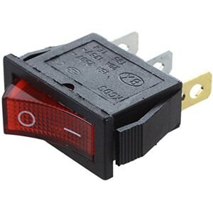 Daweglop Interrupteur a bascule ON OFF Bipolaire 28x10mm 250V 15A ROUGE 3 Bornes - Publicité