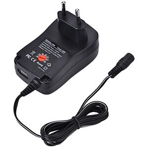 Dioche Adaptateur Secteur Adaptateur Secteur AC Noir Adaptateur Secteur Universel AC DC Alimentation 5V 2.1A Port USB 6 Embouts 30W 3V 4.5V 5V 6V 7.5V 9V 12V Us (Prise UE) - Publicité