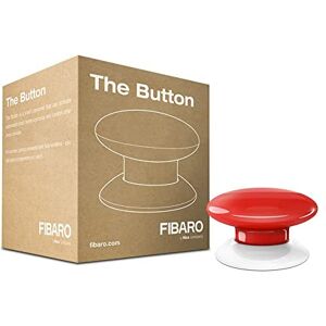 FIBARO The Button Red/Contrôleur de Scènes Z-Wave +, Rouge, FGPB-101-3 - Publicité