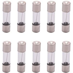 FREDY 10 Pcs 250V 10 Amperes Coup lent Temporisation tuyau de Fusibles en verre 5mm x 20mm - Publicité