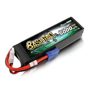 Gens ace Batterie lipo 4s 5000mAh 14,8V 50C 4S Bashing Batterie RC avec connecteur EC5 pour Most 1/8 1/10 Scale RC Cars - Publicité