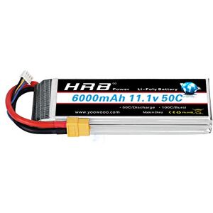 HRB POWER HRB LiPo Batterie 6000mAh 11.1V 50C 3S avec XT60 pour FPV Racing Quadricoptère Racing Drone - Publicité