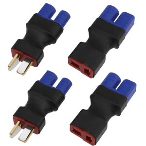 be in your mind 4pcs Adaptateur de Prise de Batterie EC3 Mâle Femelle vers Connecteur en T Compatible avec RC LiPo Batterie FPV Modèles DIY (sans Fil) - Publicité