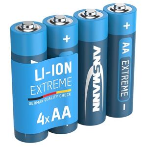 Ansmann Piles Mignon AA Extreme Lithium 1,5V (Lot de 4) – Piles FR6 extrêmement légères d'une capacité de 3000 mAh – Piles jetables puissantes et résistantes - Publicité