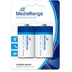 MediaRange MRBAT109 Batteries Mono D LR20 2 pièces Type de Batterie Alkaline 1, 5 Volt - Publicité