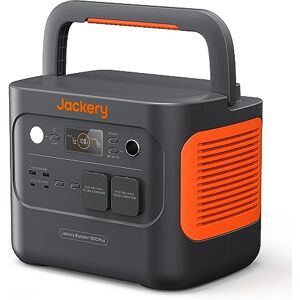 Jackery Générateur d'énergie portable  Explorer 1000 Plus, batterie LiFePO4 de 1264Wh station d'alimentation de Secours avec 2 sortie AC de 2000W pour les camping-car d'urgence - Publicité