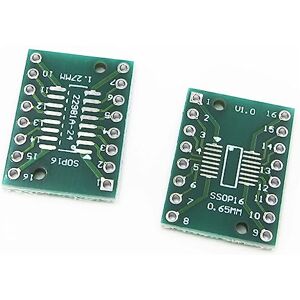 Adaptateur convertisseur SOP16 SSOP16 TSSOP16 à DIP16 0 SMD IC pcb adapter - Publicité