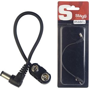 Stagg SPS-9VBAT-L Connecteur de pile 9V pédale d'effet, avec fiche coudée - Publicité