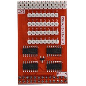 fasient Module d'extension 32 GPIO, Module Adaptateur d'extension d'E/S 8 Bits d'entrée et de Sortie avec 4 puces 74HC595 pour Raspberry Pi - Publicité