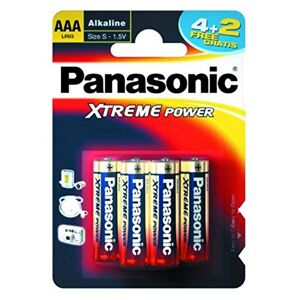 Panasonic Xtreme Power Lot de 6 de Batterie AAA/LR03 4 + 2 Gratuit - Publicité