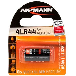 Ansmann Pile alcaline 4LR44 (1 pce) – Pile alcaline 6V pour système d'alarme, collier anti-aboiement, accessoire d'appareil photo, etc. – Pile jetable à hautes performances - Publicité