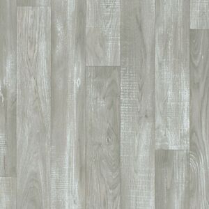 Sol Vinyle First Imitation parquet gris clair Effet argente